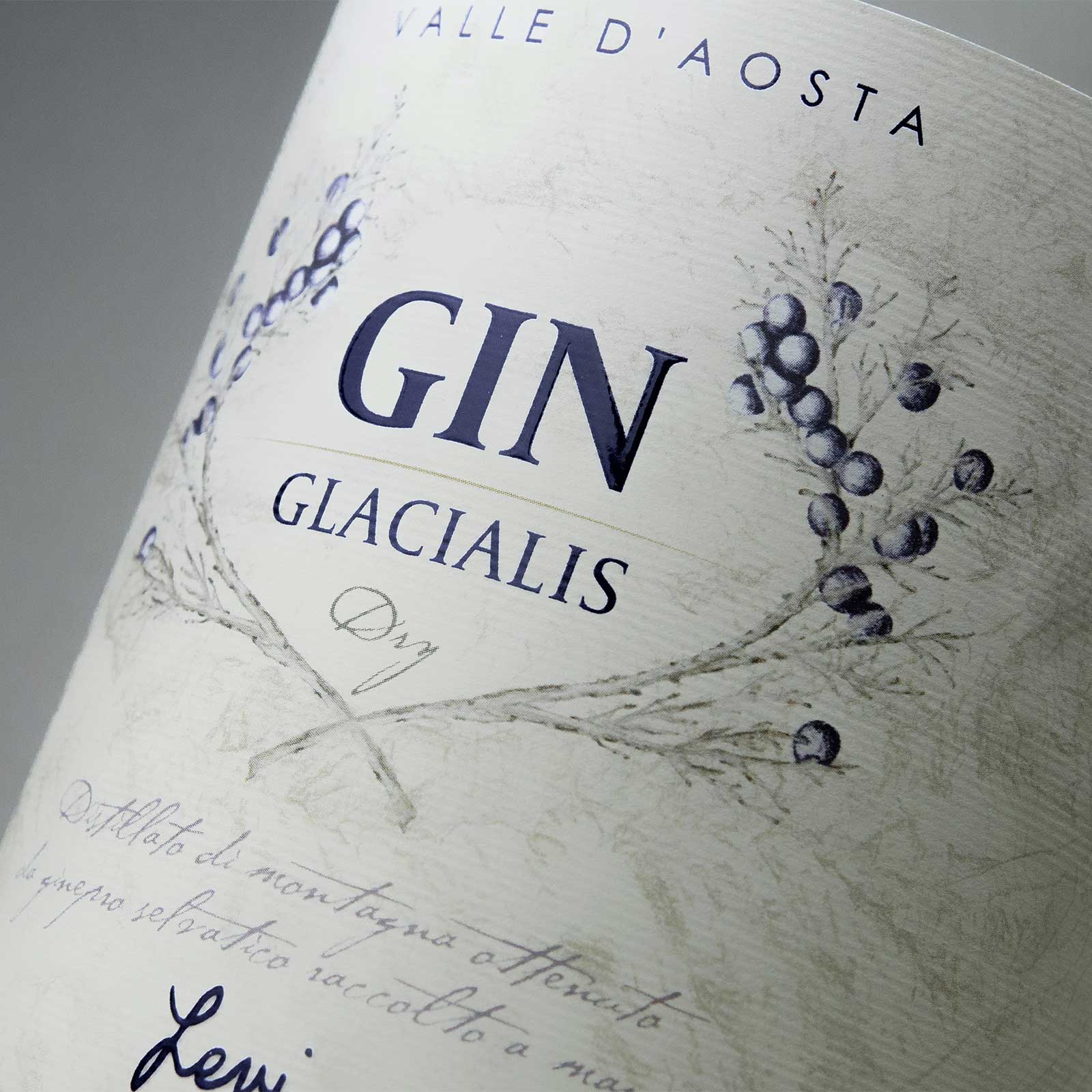 etichetta gin glacialis