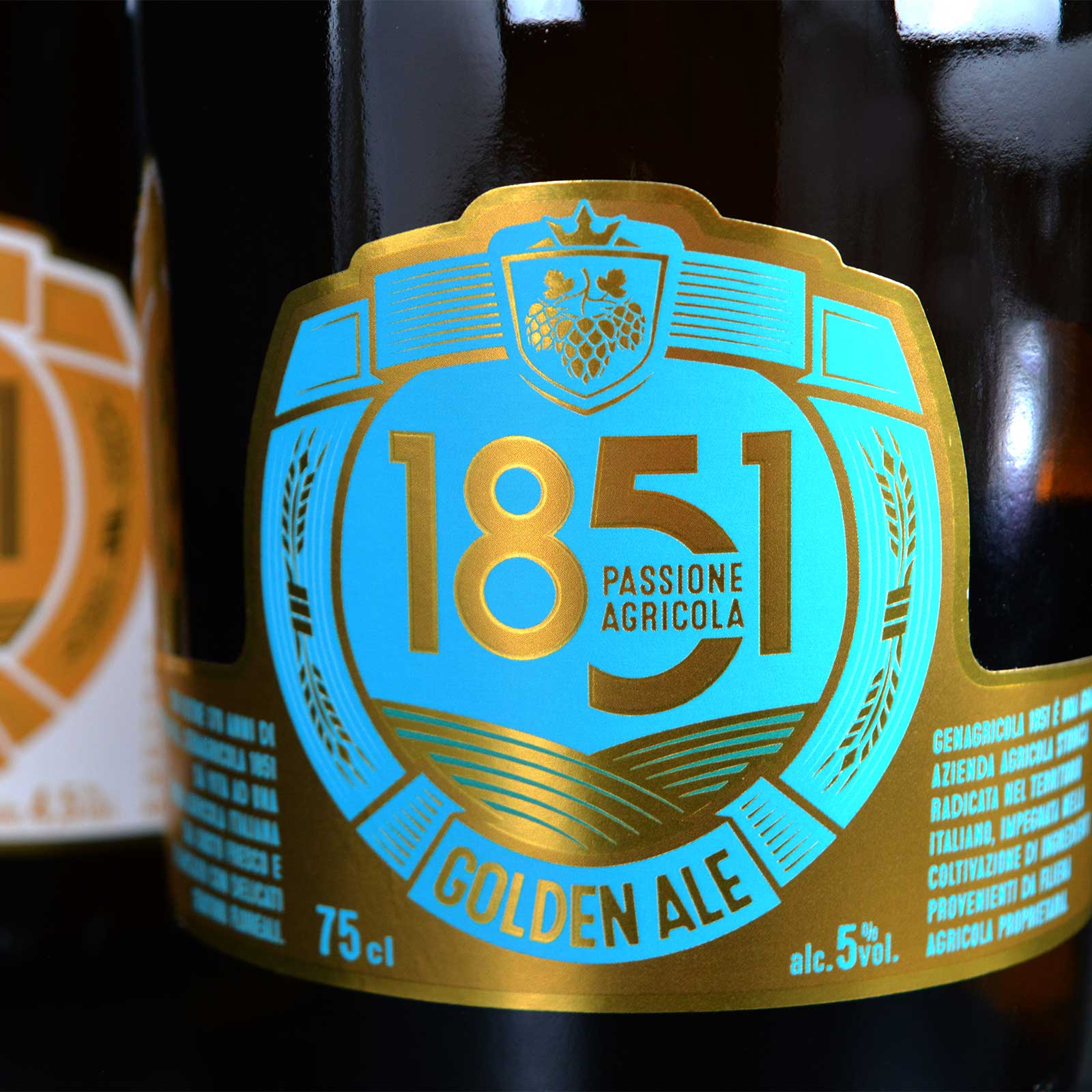 etichetta laminata birra golden ale