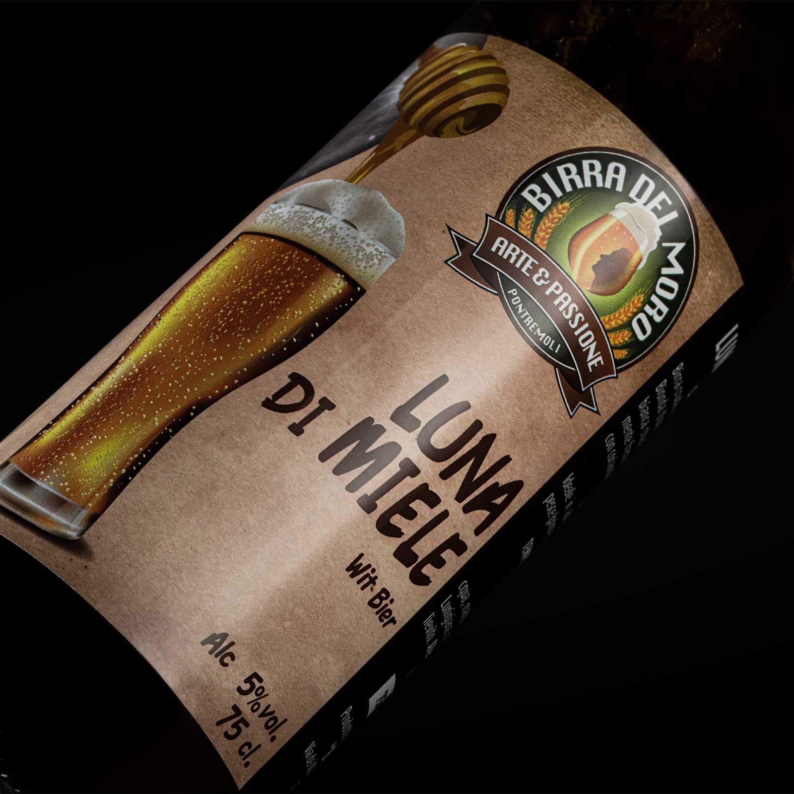 etichetta birra luna di miele