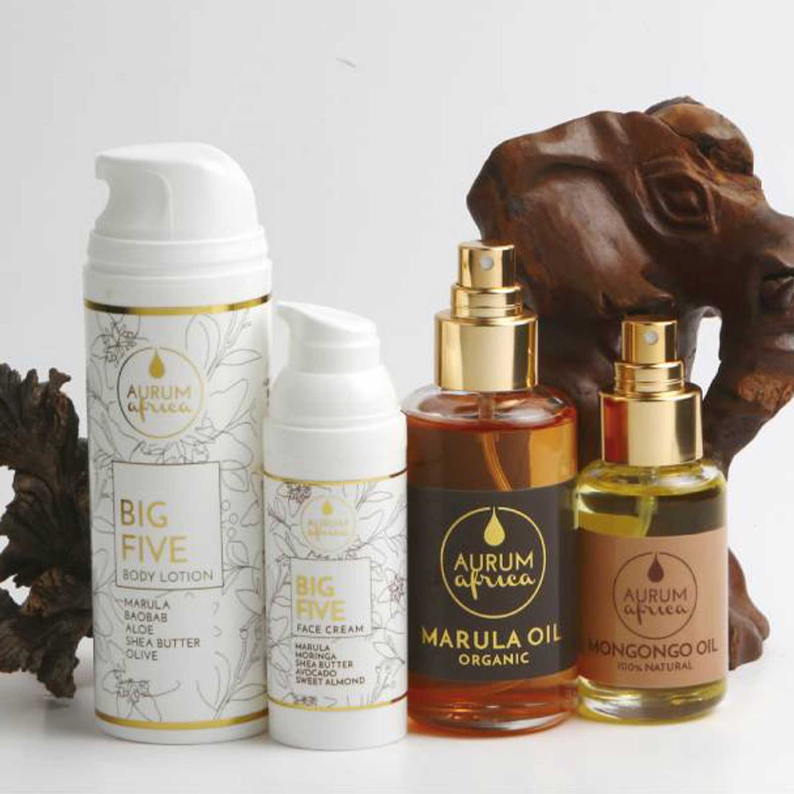 etichette collezione prodotti aurum africa